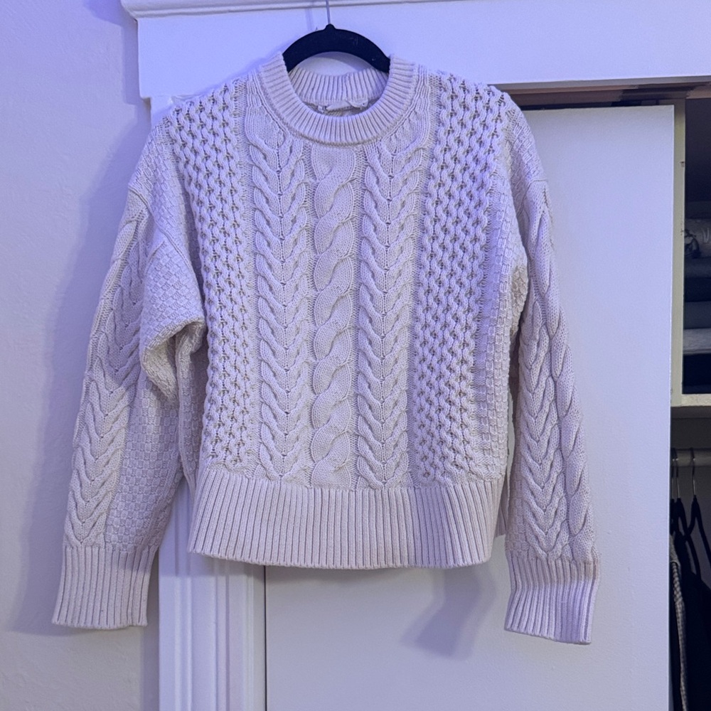 The Cable Sweater in Everyday Cotton